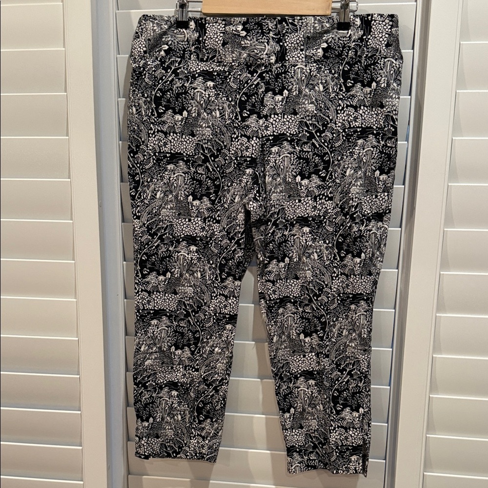 Black and White Patterned Pants